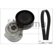 3639516-9819833380 KANALLI KAYIŞ SETİ (GERGİ + KAYIŞ) OPEL CORSA-F (F1.2XFL/F1.2XFT) 19- / CROSSLAND-X (B1.2XHL/D1.2XHT) 17- / GRANDLAND-X (B1.2XHT/EB2DTS İTHAL - 1
