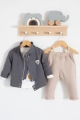 Eterelle We Are Ceketli 3'lü % 100 Pamuk Erkek Bebek Takımı thumbnail 1