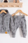 Eterelle Cool Bear Kapüşonlu % 100 Pamuk Erkek Bebek Takımı - 3
