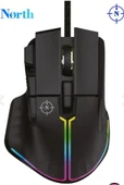 North Ragnarok RGB 12,800 DPI Profesyonel Makrolu Oyuncu Mouse - 1