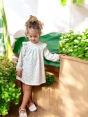 Çiçekli Kız Çocuk Elbise thumbnail 1