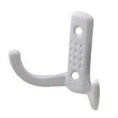 Vestiyer Duvar Askısı Dolap Elbise Askılığı Beyaz Metal Askı (10 Adet) thumbnail 5