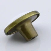 Çoruh Porselen Antik Sarı Kulp Düğme Çekmece Mutfak Mobilya Dolabı Dolap Kulpu Kulbu Metal Kulpları - 2