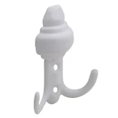 Vestiyer Duvar Askısı Dolap Elbise Askılığı Beyaz Metal Askı (5 Adet) - 3