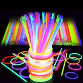 1.KALİTE 100 ADET GLOW STİCK IŞIKLI FOSFOR ÇUBUK IŞIKLI BİLEKLİK IŞIKLI KOLYE  IŞIKLI ÇUBUK NEON IŞIK - 2