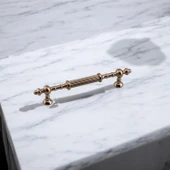 Metal Kulp 224 mm- 22.4 cm Mobilya Çekmece Mutfak Dolabı Dolap Kulpları Kulbu Kulpu Bronz thumbnail 4