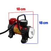 Tek Pistonlu Metal Profesyonel Hava Kompresörü 150 Psı Çakmaklık Araba Teker Lastik Top Şişirme 12v - 3