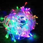 YENİ ÜRÜN 200 LED 14 METRE MULTİ COLORS LED LİGHT RENKLİ LED IŞIK RENKLİ İP LED IŞIK FİŞLİ RENKLİ IŞIK thumbnail 3