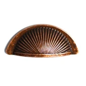 Mobilya Mutfak Dolap Kulpu Kulbu Kulpları Yelken Midye Tas Çanak 64mm Düğme Eskitme AntikBakır thumbnail 2