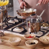 KORKMAZ A1979 FLORA 8 PARÇA TENCERE SETİ SİYAH thumbnail 2