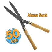 Eğri Çim Budama Makası Çalı Çimen Biçme Kesme Makas 50 cm Keskin Metal Bıçkı 1 Adet - 1