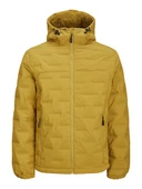 jack Jones Erkek Kapüşonlu Yaka Hardal Renk Outdoor Mont 12260478 - 1