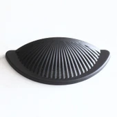 Mobilya Mutfak Dolabı Çekmece Dolap Kulpları Kulpu Kulb Yelken Midye Tas Çanak 64 mm Düğme Mat Siyah thumbnail 5