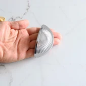Mobilya Mutfak Dolabı Çekmece Dolap Kulpları Kulpu Kulb Yelken Midye Çanak 64 mm Düğme Krom thumbnail 4