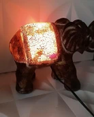 Fil Mozaik Lamba Yatak Odası Bebek Odası Gece Lambası Masa Üstü Ev Dekorasyon - 6