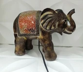 Fil Mozaik Lamba Yatak Odası Bebek Odası Gece Lambası Masa Üstü Ev Dekorasyon - 1