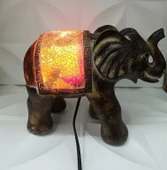 Fil Mozaik Lamba Yatak Odası Bebek Odası Gece Lambası Masa Üstü Ev Dekorasyon - 11