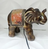 Fil Mozaik Lamba Yatak Odası Bebek Odası Gece Lambası Masa Üstü Ev Dekorasyon - 5