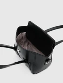 Ceres Kadın Siyah Mıknatıs Kapaklı El ve Çapraz Çanta - 3