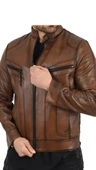 Hakiki Deri Mont Gölgeli Kahve Erkek Ceketi Metin2 - 2