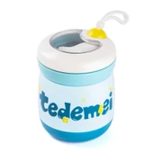 TANTİTONİ TEDEMEI MAVİ PASLANMAZ ÇELİK KAŞIKLI YEMEK TAŞIMA KABI 450 ML - 1