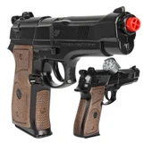 VIP ÖZEL KALİTE METAL POLİS TABANCASI METAL KAPSÜL TABANCASI 8Lİ KAPSÜL OYUNCAK TABANCA METAL TABANCA - 2