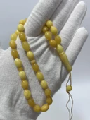 Doğal Kaya Damla Kehribar Tesbih 33lük 12,23 Gram thumbnail 1