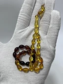 Doğal Kaya Damla Kehribar Tesbih 8,5x6mm 7,12 Gram thumbnail 3