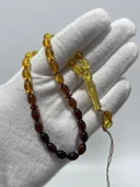 Doğal Kaya Damla Kehribar Tesbih 8,5x6mm 7,12 Gram thumbnail 6