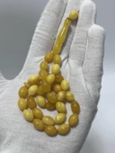 Doğal Kaya Damla Kehribar Tesbih 33lük 12,23 Gram thumbnail 3