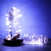 7 METRE YILBAŞI AĞACI IŞIĞI BEYAZ PİLLİ IŞIK PİLLİ BEYAZ LED IŞIK BEYAZ NOEL IŞIĞI YILBAŞI IŞIĞI thumbnail 4