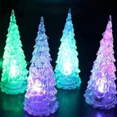 IŞIKLI YILBAŞI AĞACI VIP RENKLİ LED IŞIKLI ÇAM AĞACI 13 CM IŞIKLI ÇAM AĞACI RGB PINE TREE LED LIGHT thumbnail 6