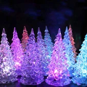 IŞIKLI YILBAŞI AĞACI VIP RENKLİ LED IŞIKLI ÇAM AĞACI 13 CM IŞIKLI ÇAM AĞACI RGB PINE TREE LED LIGHT thumbnail 1