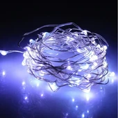 7 METRE YILBAŞI AĞACI IŞIĞI BEYAZ PİLLİ IŞIK PİLLİ BEYAZ LED IŞIK BEYAZ NOEL IŞIĞI YILBAŞI IŞIĞI thumbnail 1