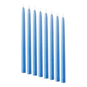 10 PCS VIP CHRISTMAS CANDLE METALLIC BRIGHT BLUE CANDLESTICK 10ADET MAVİ ŞAMDAN MUMU YILBAŞI MUMLARI thumbnail 2
