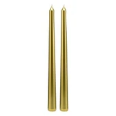 10 PCS VIP CHRISTMAS CANDLE METALLIC BRIGHT GOLD CANDLESTICK 10ADET GOLD ŞAMDAN MUMU YILBAŞI MUMLARI - 2