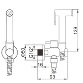 Venita Spiralli Taharetmatik Pirinç El Duşu Ankastre Vana Ara Musluk Set thumbnail 5