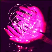 5 METRE PEMBE PİLLİ LED IŞIK CANLI PEMBE IŞIK IP65 SU GEÇİRMEZ SEVGİLİLER GÜNÜNE ÖZEL PEMBE LED IŞIK thumbnail 2