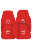 Opel Nakışlı Kırmızı Oto Halı Paspas - 2