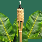 VIP QUALITY 50PCS 90 CM BAMBOO TORCH 50 ADET 90 CM BAMBU MEŞALE BAHÇE AYDINLATMA TOPTAN BAMBU MEŞALE - 2
