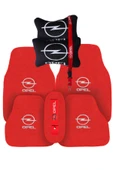 Opel Nakışlı Kırmızı Oto Halı Paspas - 1
