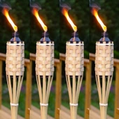 3 PCS 90 CM BAMBOO TORCH 3 ADET 90 CM BAMBU MEŞALE BAHÇE AYDINLATMA IŞIĞI KIR DÜĞÜNÜ KORTEJ IŞIKLARI - 4