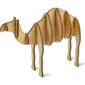 MAKET 3D AHŞAP MAKET DEVE AHŞAP BOYAMA MAKETİ NATUREL AHŞAP BOYAMA DEVE EĞİTİCİ OYUNCAK DEVE BOYAMA - 1