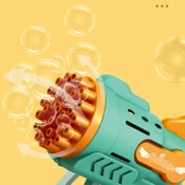 3 ADET MAVİ SARI PEMBE KÖPÜK TABANCASI 29 DELİKLİ ÇOKLU KÖPÜK ATAN TABANCA  6 SOLİSYONLU BUBBLES GUN thumbnail 7