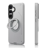 Galaxy S25 Kılıf M-safe Şarj Özellikli 360° Standlı Basit Mat Deri Desenli Youngkit Tech Leather Serisi Kapak thumbnail 8