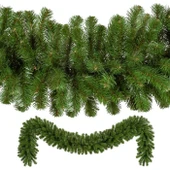 YEŞİL GARLAND YEŞİL ÇAM DALI YILBAŞI SÜSLERİ VIP 2.50 METRE 22 CM ÇAP GREEN GARLAND DECOR CHRİSTMAS thumbnail 5