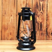 VIP 30 CM METAL GEMİCİ FENERİ SİYAH GAZ LAMBASI 30 CM SİYAH GEMİCİ FENERİ KAMP LAMBASI ÇADIR LAMBASI - 1