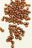 Dünya Boncuk İçten Boncuklu Bileklik Çanta Boncuğu 10 mm 50 gr Kahverengi - BNC462 - 1