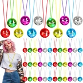 Nessiworld 70'ler 80'ler ve 90'lar Temalı Disko Topu Kolye Seti 6 Adet - 1