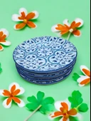 Evmutfak gural porselen 6 adet ömürlük desen 19 cm pasta tabak - 2